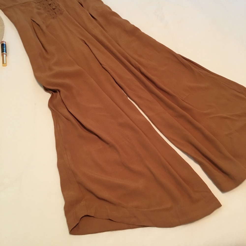 SOLD Free People X Eileen Jumpsuit 4 Caramel Color - Picture 4 of 7
